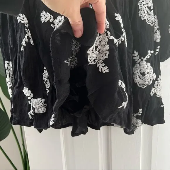 Free People Embroidered Floral Mini Tunic Dress - Picture 6 of 7